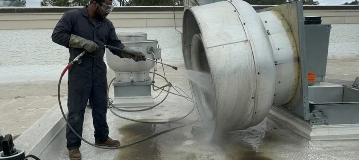 Atlanta Hood Cleaning Pros technician at work